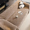 Cream Textured Jacquard Design Sofa Decorative Throw Couch Cover