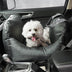 Camilla de asiento de automóvil para perros vintage corazón