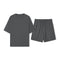 Resistente al pelo de mascotas ecológico y puro <tc>Color</tc> Conjunto de pijama para parejas de manga corta y cuello redondo