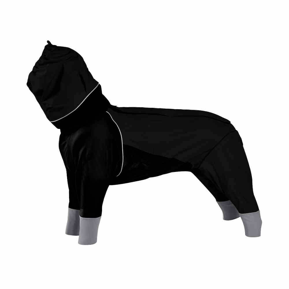 Large Adjustable Reflective Outdoor Dog and Human Matching Raincoat