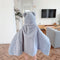 Cape de couverture à capuche en peluche douce avec oreilles d'ours