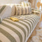 Stripe de lino de algodón Anti-scratch muebles protector de sofá cubierta del sofá