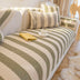 Stripe de lino de algodón Anti-scratch muebles protector de sofá cubierta del sofá