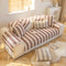 Stripe de lino de algodón Anti-scratch muebles protector de sofá cubierta del sofá