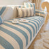 Stripe de lino de algodón Anti-scratch muebles protector de sofá cubierta del sofá