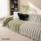 Copertina di divano di ghiottona di tassel a strisce decorative