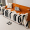 Funny Piano Chenille Fabric Sofa Decoration Throw Couch Cover
