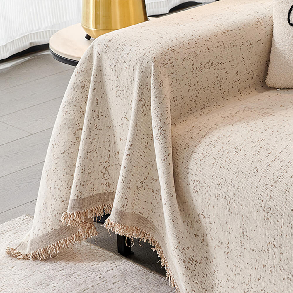 Modern Minimalist Chenille Full Coverage Anti-Cat Scratch Couch Cover