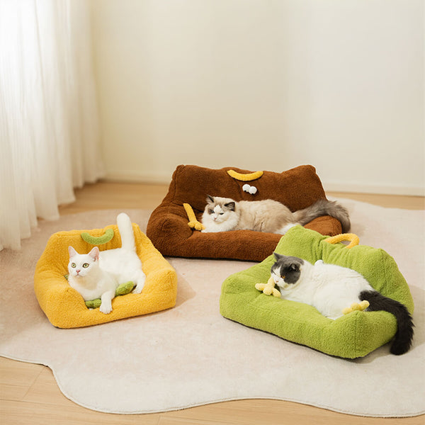 Diseño de monstruos suaves de lujoso Cama elevada de perros y gatos