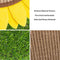 Tablero de rasguños de gato de sisal de girasol con base de hierba estable
