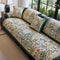 Vintage Botanical Quilted Non-Slip Couch Cover – French Farmhouse Style