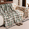 Vintage Classic Leaf Chenille Cozy Sofa Scratch-Resistant Throw Couch Cover