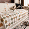 Vintage Classic Leaf Chenille Cozy Sofa Scratch-Resistant Throw Couch Cover