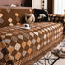 Vintage Classic Leaf Chenille Cozy Sofa Scratch-Resistant Throw Couch Cover