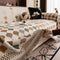 Vintage Classic Leaf Chenille Cozy Sofa Scratch-Resistant Throw Couch Cover