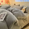 Textura tejida ultra suave terciopelo set de cama tibio