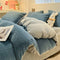 Textura tejida ultra suave terciopelo set de cama tibio