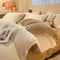 Textura tejida ultra suave terciopelo set de cama tibio
