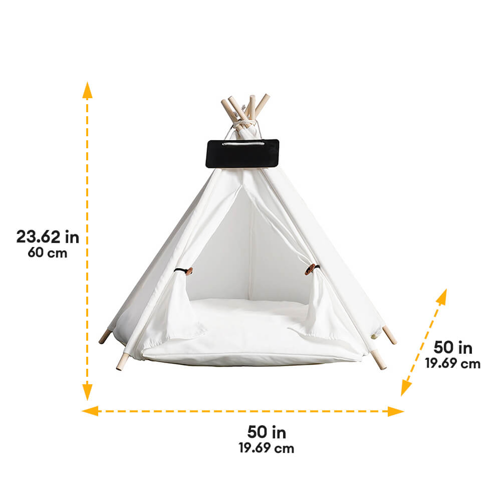 Lightweight Breathable Removable Five-Pointed Star Pet Teepee Tent