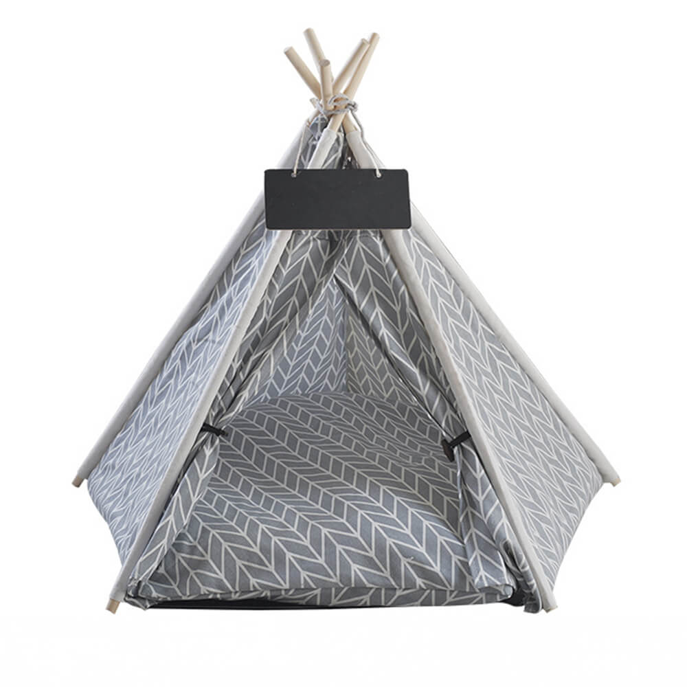 Lightweight Breathable Removable Five-Pointed Star Pet Teepee Tent