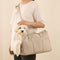 Stylish Plaid Travel-Friendly Dog & Cat Carrier Bag
