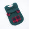 Gilet pour chien Sherpa à bordure écossaise – Confortable, mignon et parfait pour l'hiver