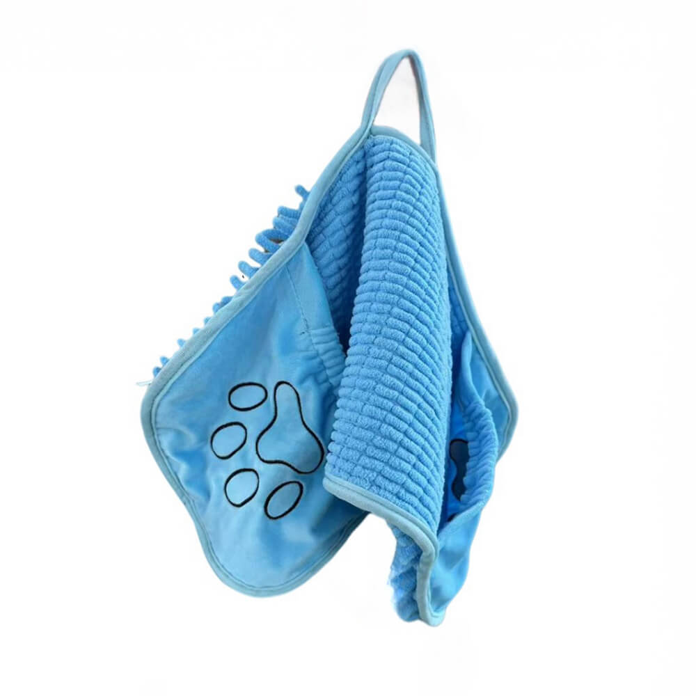 Toalla de baño de chenille y gato de chenille suave y seca