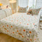Waterproof TPU Floral Printed Protective Bed Sheet Set