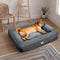 Soporte envolvente totalmente ortopédico cama para perros grande impermeable