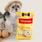 Divertidos papas fritas hamburguesa para perros cheque de masticación
