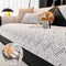 Modern Luxe Two-Tone Chenille Non-Slip Couch Cover