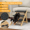 2-in-1 Foldable Wooden Dog Stairs & Ramp with Non-Slip Pad