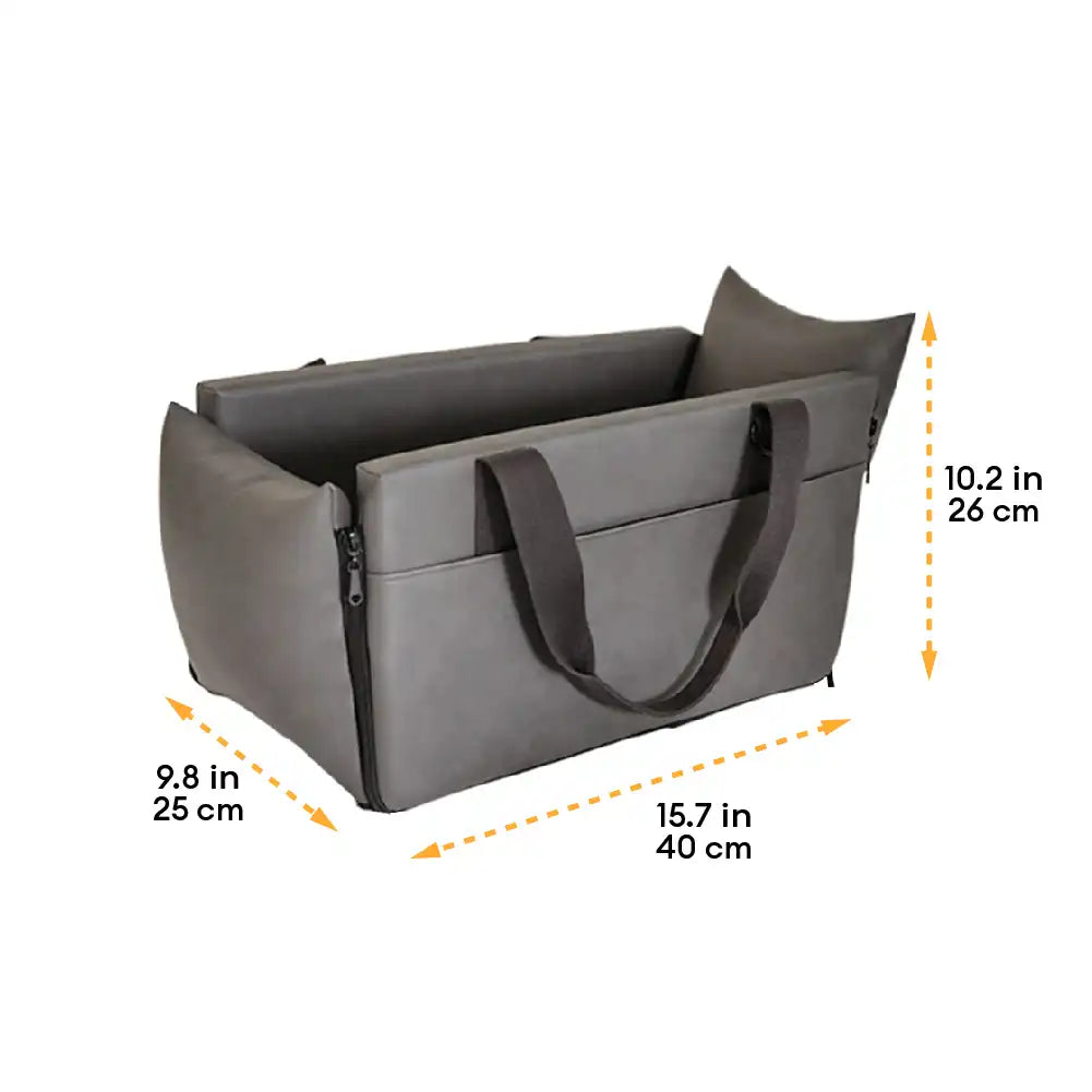3 In 1 Portable Multi-Purpose Waterproof Pet Car Seat Central Console for Small Dogs