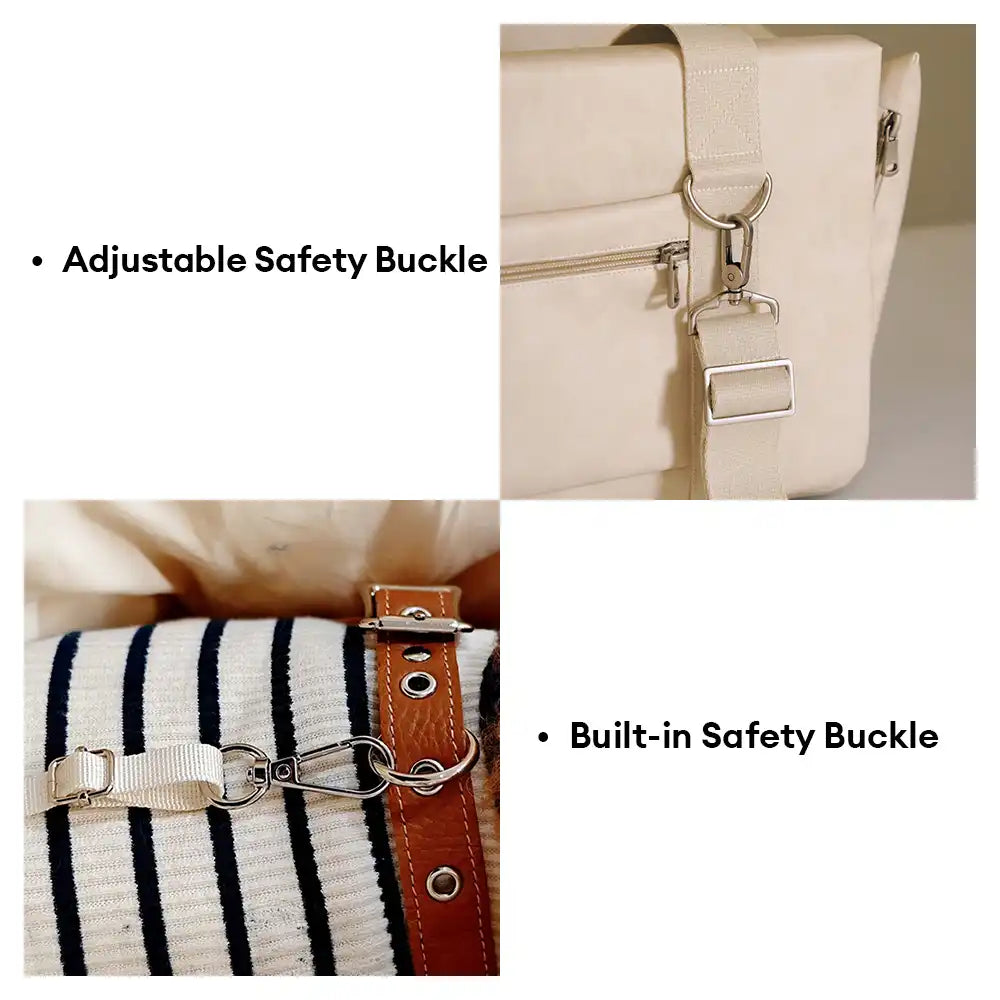 3 In 1 Portable Multi-Purpose Waterproof Pet Car Seat Central Console for Small Dogs