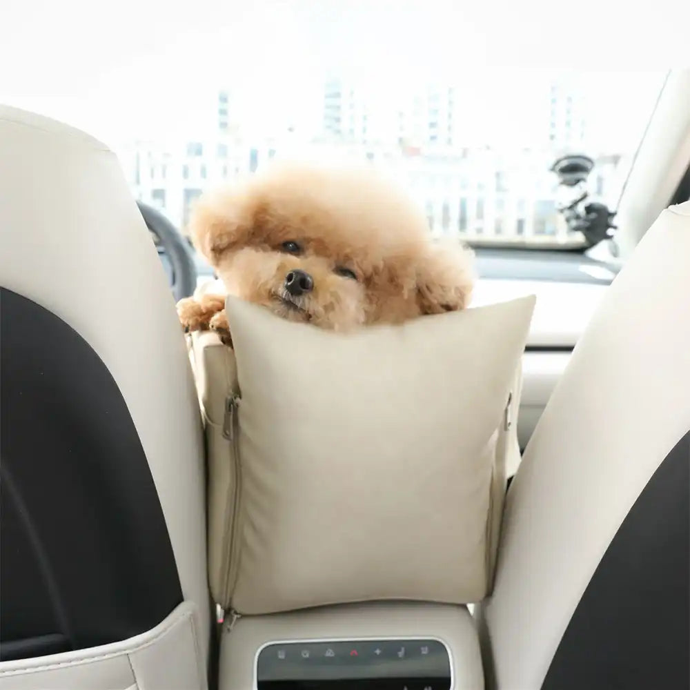 3 In 1 Portable Multi-Purpose Waterproof Pet Car Seat Central Console for Small Dogs
