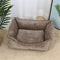 All-Season Cozy Durable Corduroy Dog Sofa Bed for Small & Medium Dogs