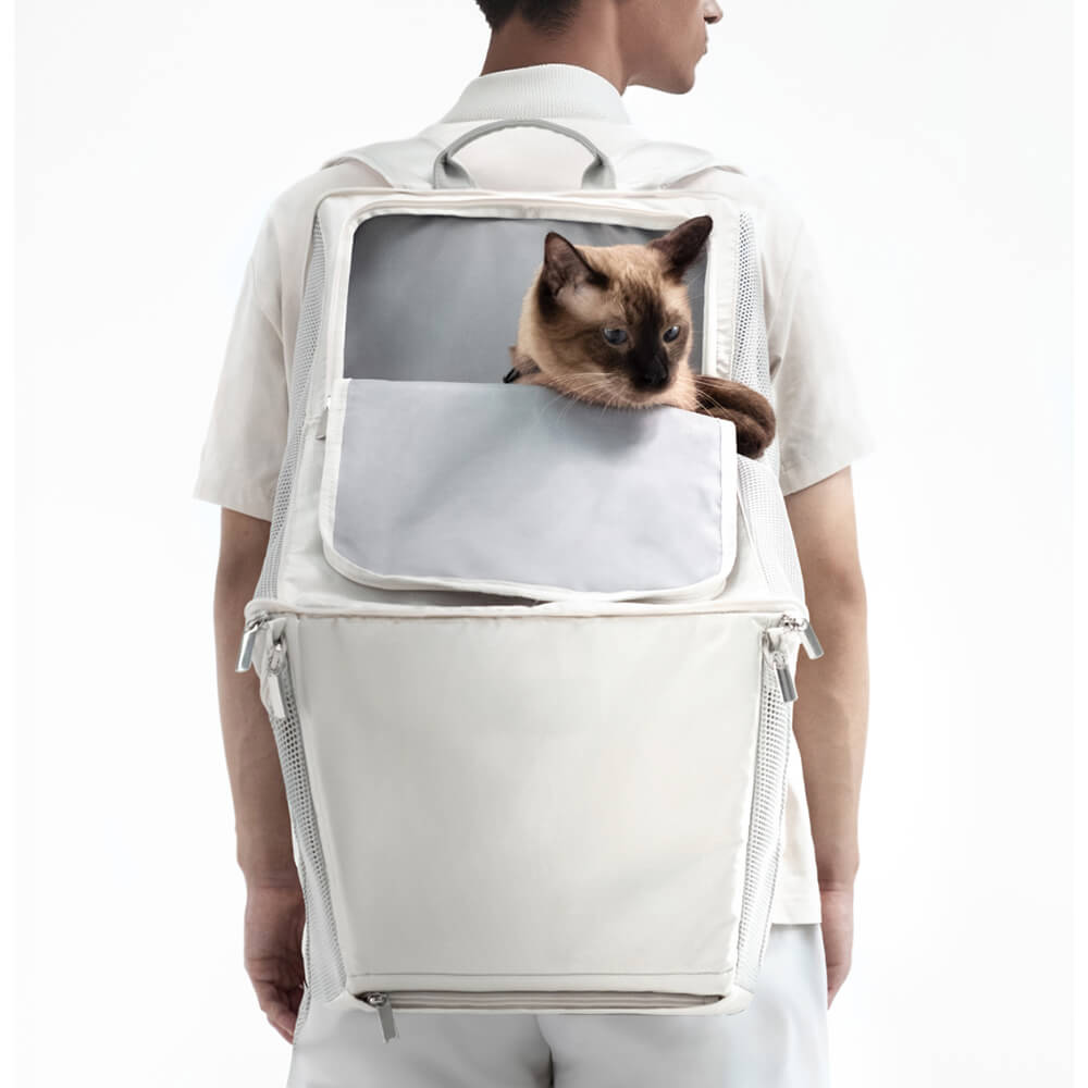 Breathable Nylon Foldable Waterproof Lightweight Dog & Cat Backpack