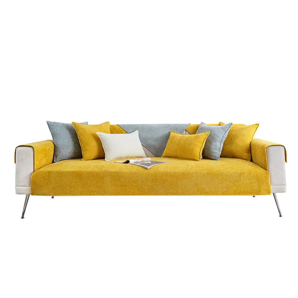 Cloud Woven Velvet Thick Scratch-Resistant Non-Slip Couch Cover