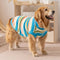 Color Blocked Striped Dog Sweater-Suitable For Large Dogs