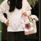 <tc>Color</tc>Bolsa de transporte portátil para mascotas, impermeable, de cuero PU, de moda colorida