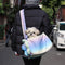 <tc>Color</tc>Bolsa de transporte portátil para mascotas, impermeable, de cuero PU, de moda colorida