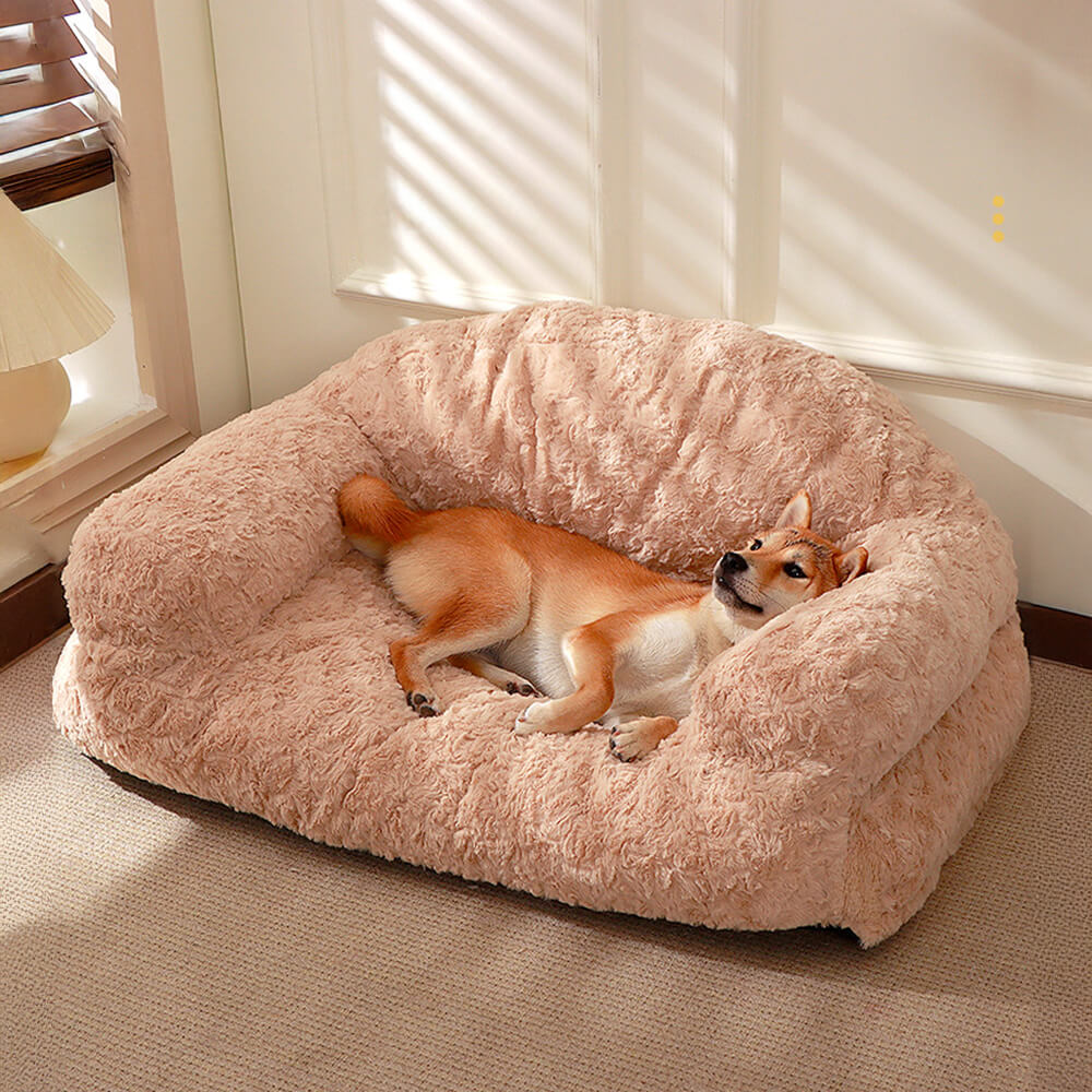 Cozy Full Support Warm Removable Washable Dog & Cat Sofa Bed