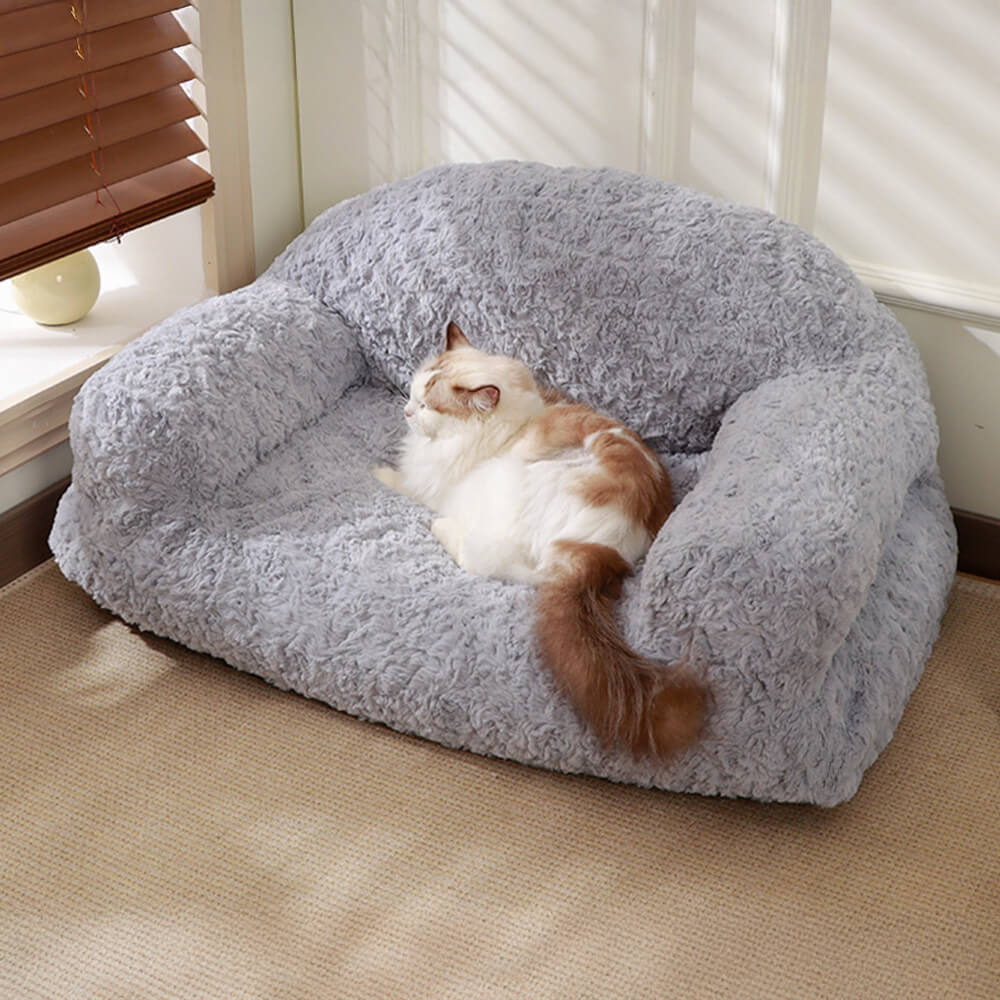 Canapé-lit confortable et lavable pour chien et chat, support complet, chaud et amovible