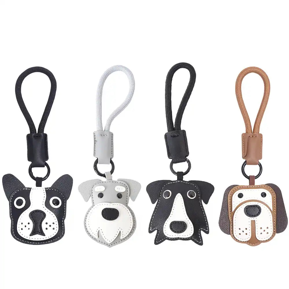 Cute Faux Leather Dog Keychain Strap – Fun Gift for Dog Lovers & Pet Parents