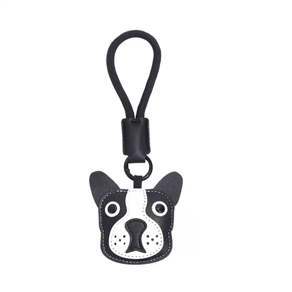 Cute Faux Leather Dog Keychain Strap – Fun Gift for Dog Lovers & Pet Parents