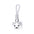 Cute Faux Leather Dog Keychain Strap – Fun Gift for Dog Lovers & Pet Parents