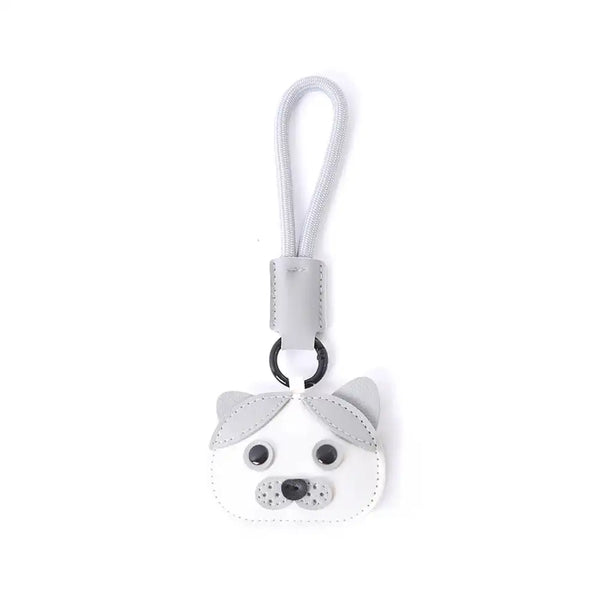 Cute Faux Leather Dog Keychain Strap – Fun Gift for Dog Lovers & Pet Parents