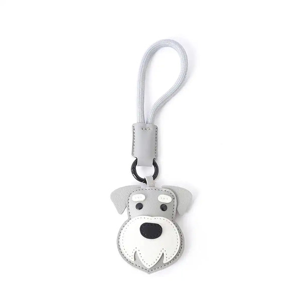 Cute Faux Leather Dog Keychain Strap – Fun Gift for Dog Lovers & Pet Parents