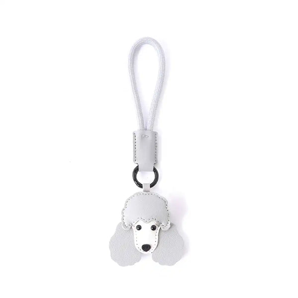 Cute Faux Leather Dog Keychain Strap – Fun Gift for Dog Lovers & Pet Parents