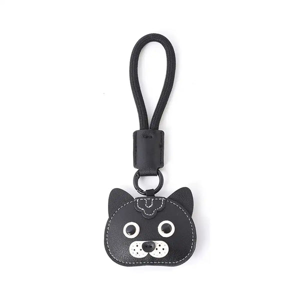 Cute Faux Leather Dog Keychain Strap – Fun Gift for Dog Lovers & Pet Parents
